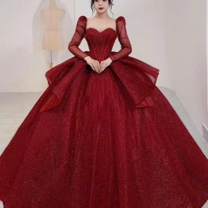 Váy Cưới Đỏ DT003