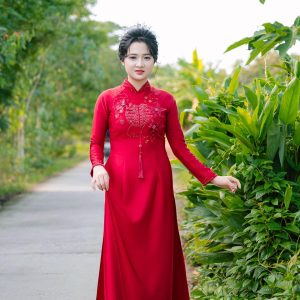 Áo Dài Cưới Đỏ